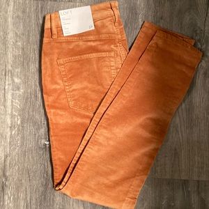 Loft skinny high-waist curvy corduroy pants